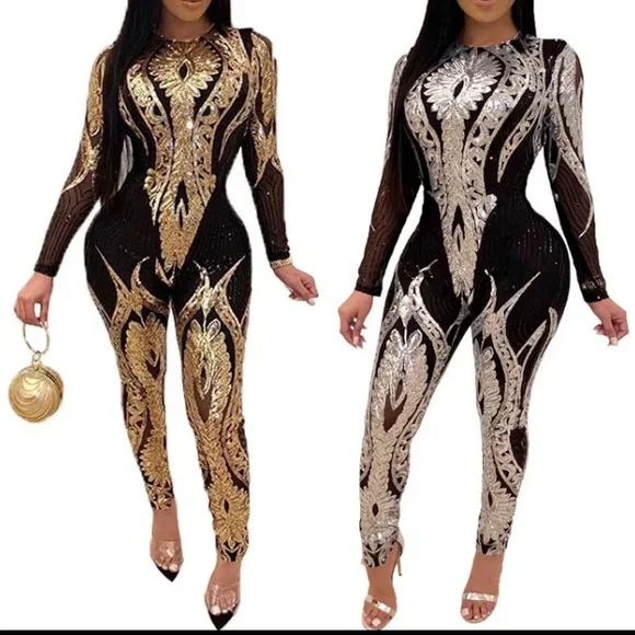 Pants Jumpsuits Sparkle Night Jumpsuit